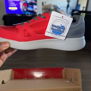 Skechers Kids Sneakers - Red and Gray